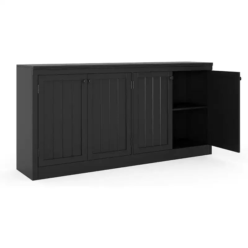 Meuble buffet 4 portes avec rangement, Bahut anti-basculement pour salle à manger, cuisine ou bureau