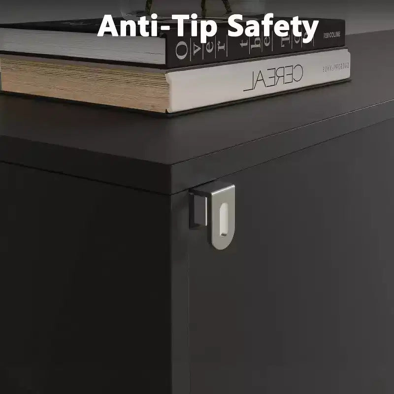 Meuble buffet 4 portes avec rangement, Bahut anti-basculement pour salle à manger, cuisine ou bureau