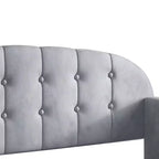 Lit de repos double en velours avec rangement