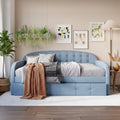 ChaletPosh Twin Size Daybed in Velvet with Storage