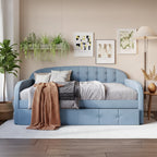 ChaletPosh Twin Size Daybed in Velvet with Storage