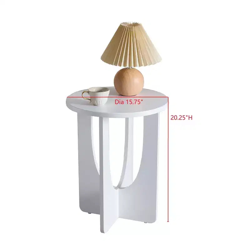 Table d'appoint ronde design moderne