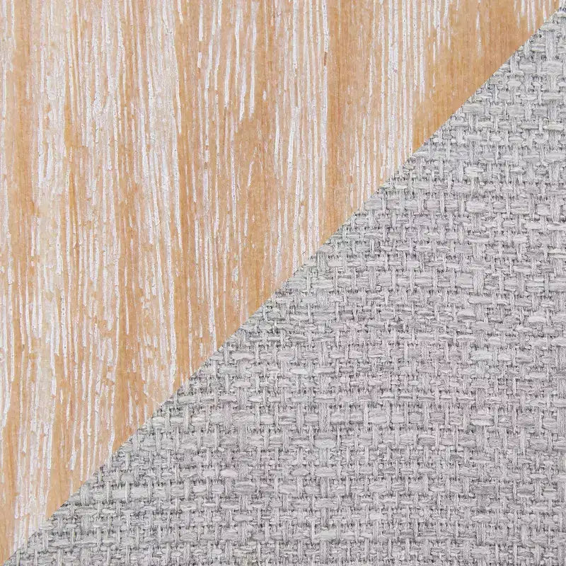 Lot de 2 tabourets de bar rembourrés hauteur comptoir Gris/Blanc délavé
