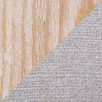 Lot de 2 tabourets de bar rembourrés hauteur comptoir Gris/Blanc délavé