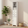 Tall Bathroom Cabinet with 3 Drawers and Adjustable Shelves - ModernLuxe