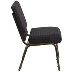Chaise d'église empilable 21"L, lot de 4