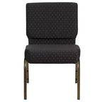 Chaise d'église empilable 21"L, lot de 4