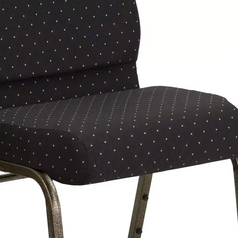 Chaise d'église empilable 21"L, lot de 4