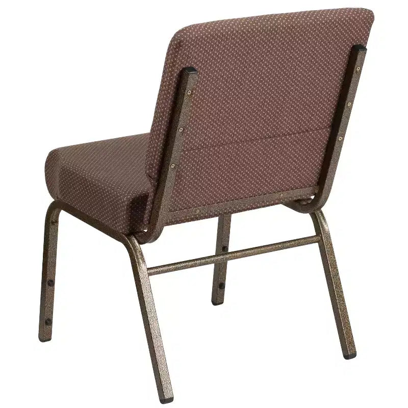 Chaise d'église empilable 21"L, lot de 4