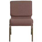 Chaise d'église empilable 21"L, lot de 4