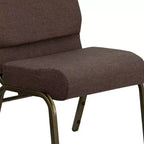 Chaise d'église empilable 21"L, lot de 4