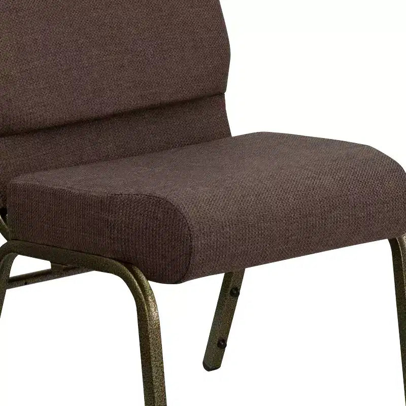 Chaise d'église empilable 21"L, lot de 4