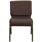 Chaise d'église empilable 21"L, lot de 4
