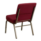 Chaise d'église empilable 21"L, lot de 4