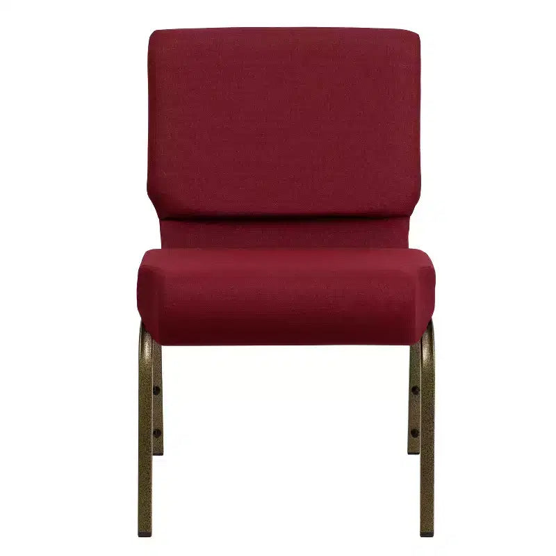Chaise d'église empilable 21"L, lot de 4