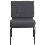 Chaise d'église empilable 21"L, lot de 4