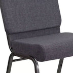 Chaise d'église empilable 21"L, lot de 4