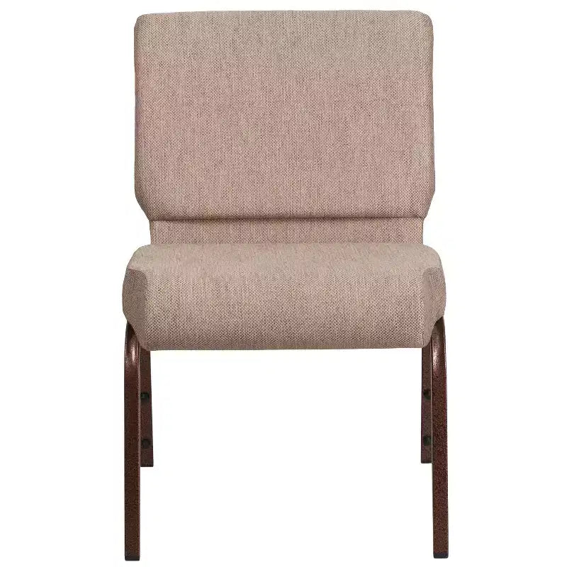 Chaise d'église empilable 21"L, lot de 4