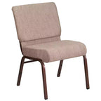 Chaise d'église empilable 21"L, lot de 4