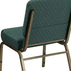 Chaise d'église empilable 21"L, lot de 4