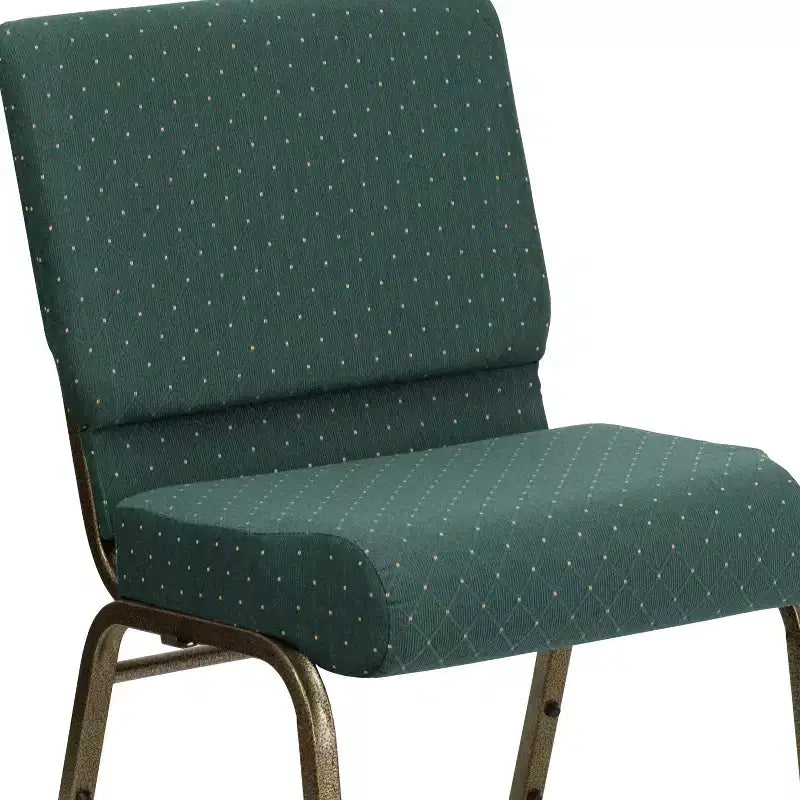 Chaise d'église empilable 21"L, lot de 4
