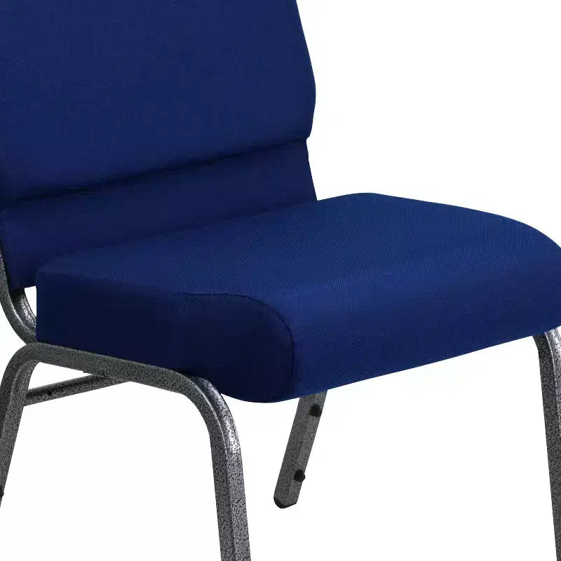 Chaise d'église empilable 21"L, lot de 4