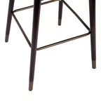 Tabouret de bar rembourré avec cadre en bois
