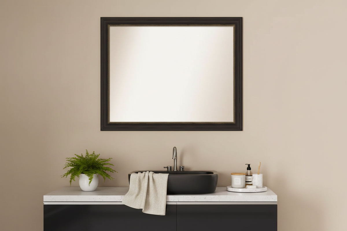Miroir mural de salle de bain sans biseau 25,5 x 31,5 po