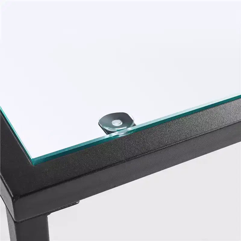 Console de table en verre trempé à 3 niveaux