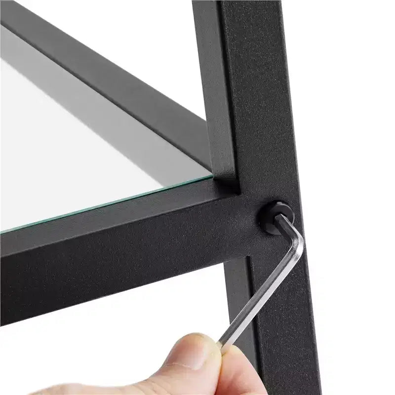 Console de table en verre trempé à 3 niveaux