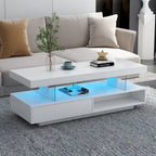 Table basse LED U-Can avec rangement