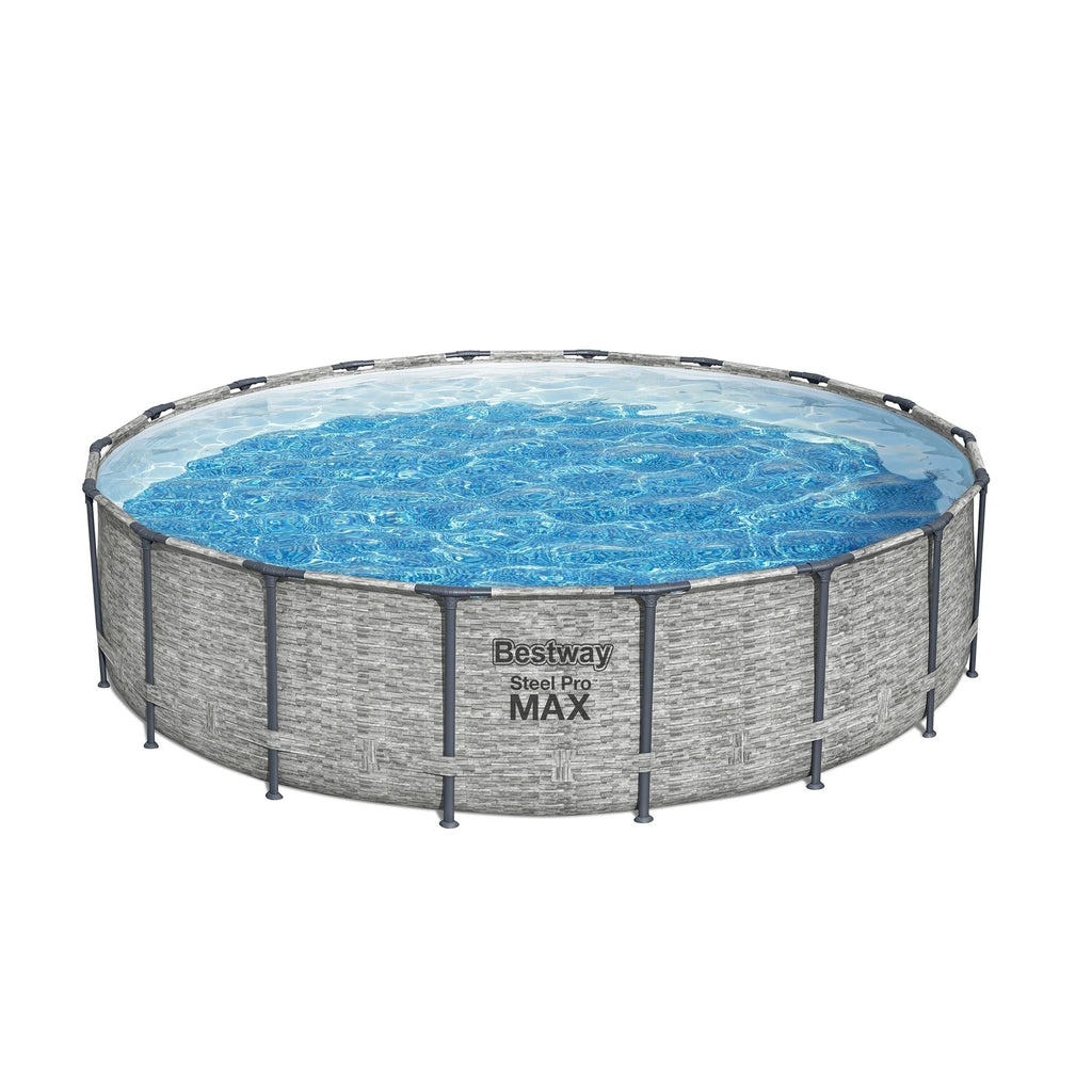 Piscine hors sol ronde Bestway Steel Pro MAX avec pompe et bâche